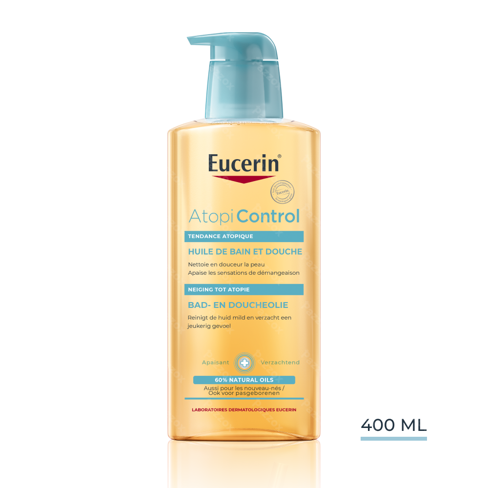 Eucerin AtopiControl Huile de Bain et Douche Peau Très Sèche à tendance Atopique avec pompe 400ml