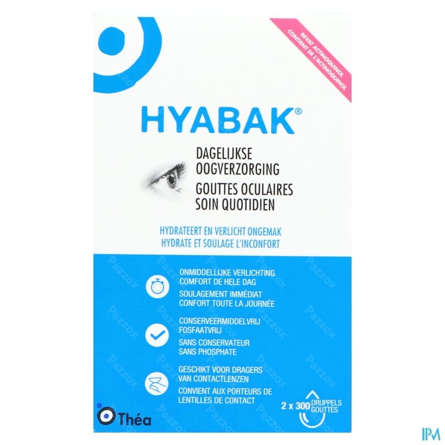 Hyabak 0,15% Duopack Nf Fl 2x10ml Rempl.2879617