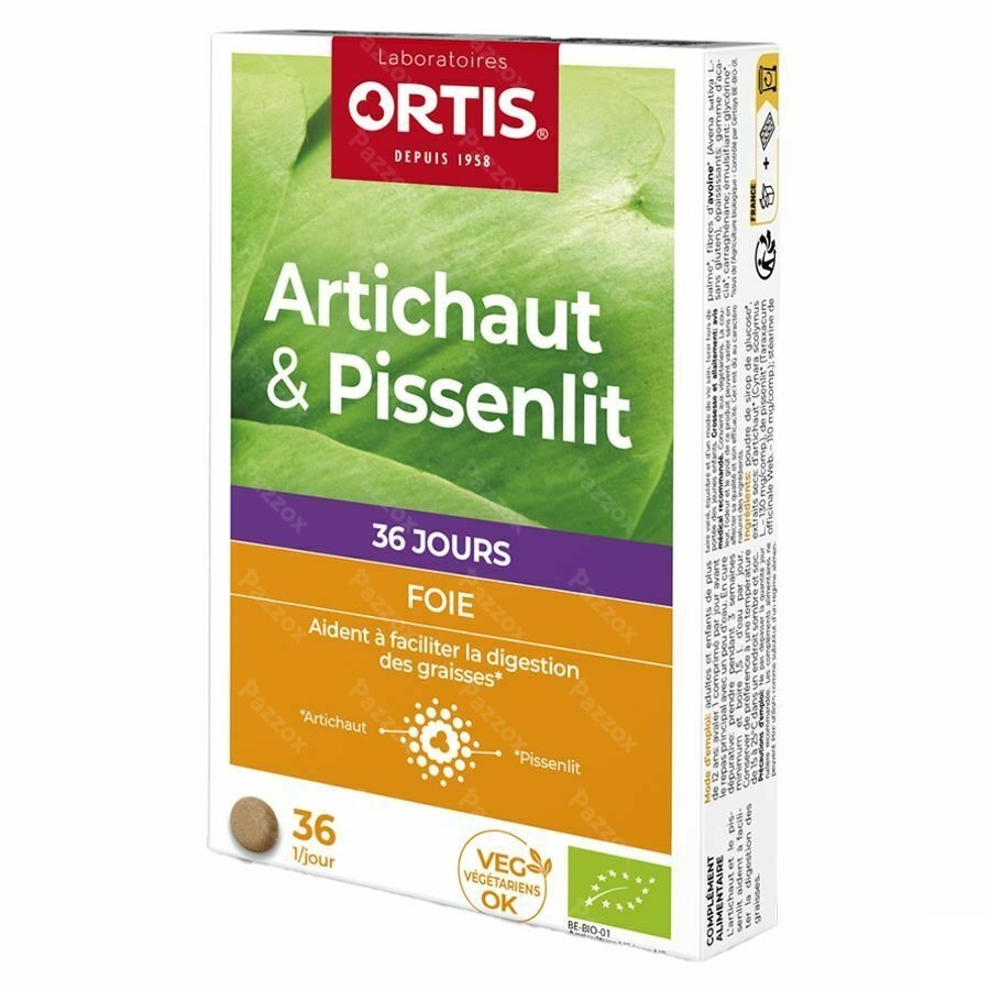 Ortis Artichaut-pissenlit Bio Comp 2x18