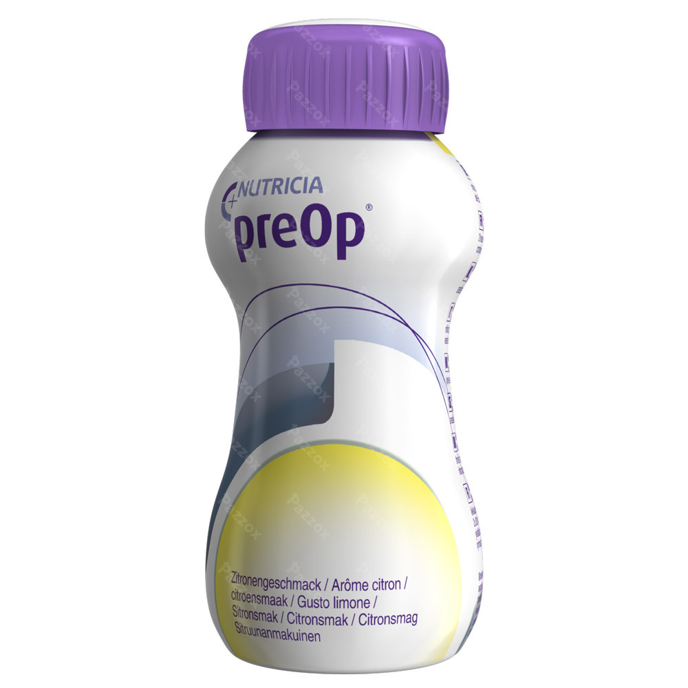 Preop Boisson Arôme Citron Bouteilles 4x200ml 
