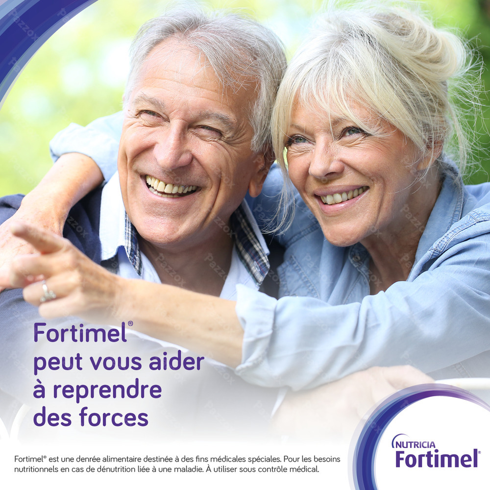Fortimel Compact Fibre Fraise Bouteilles 4x125ml