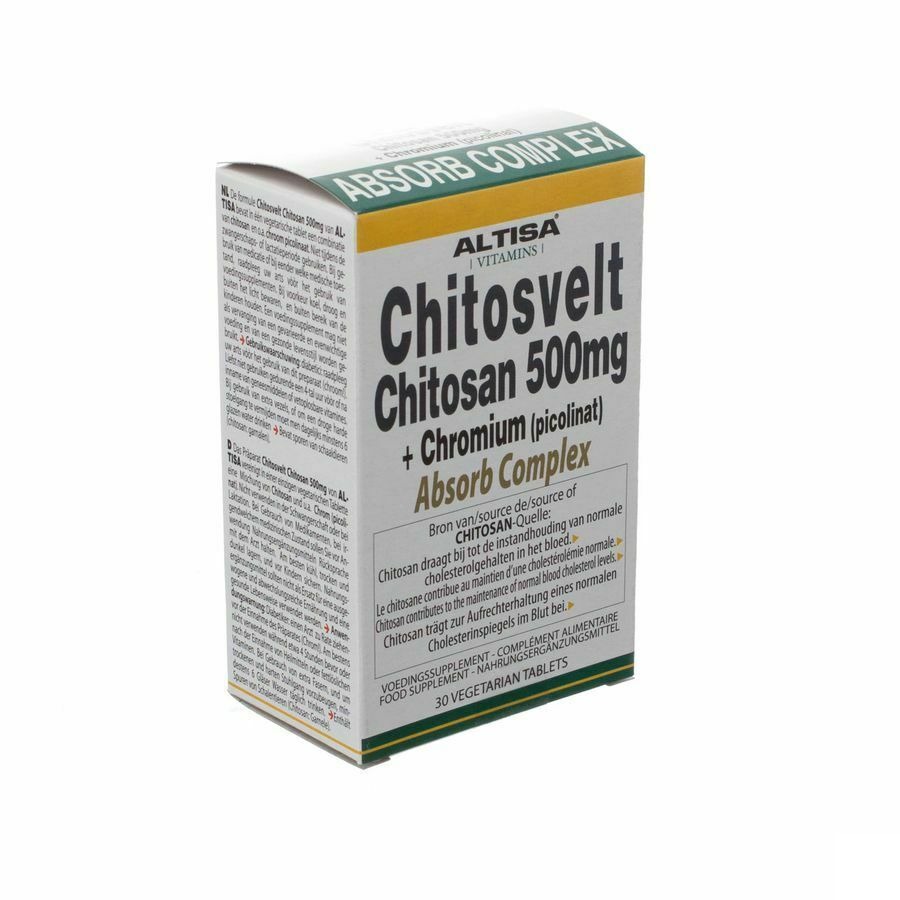Altisa Chitosvelt Chitosan 500mg+chroom Tabl 30