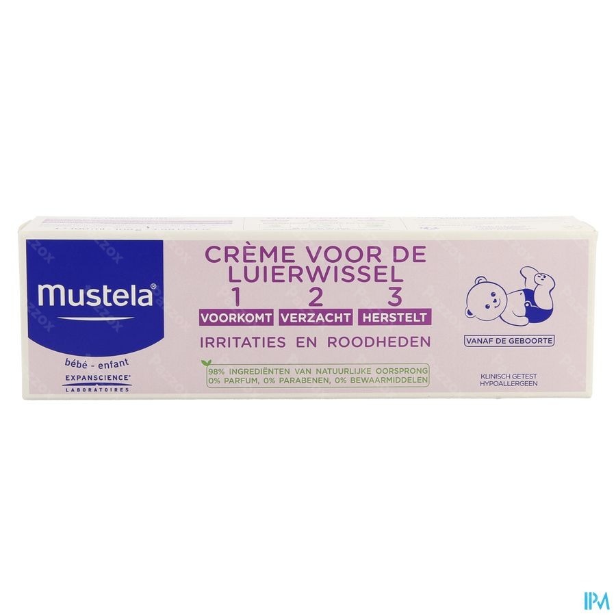 Mustela Baby Creme Luierwissel 1-2-3 100g