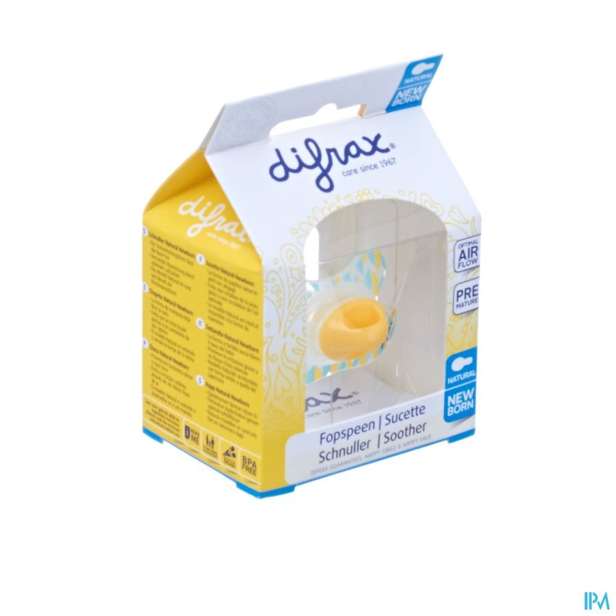 Difrax Fopspeen Natural Newborn Boy