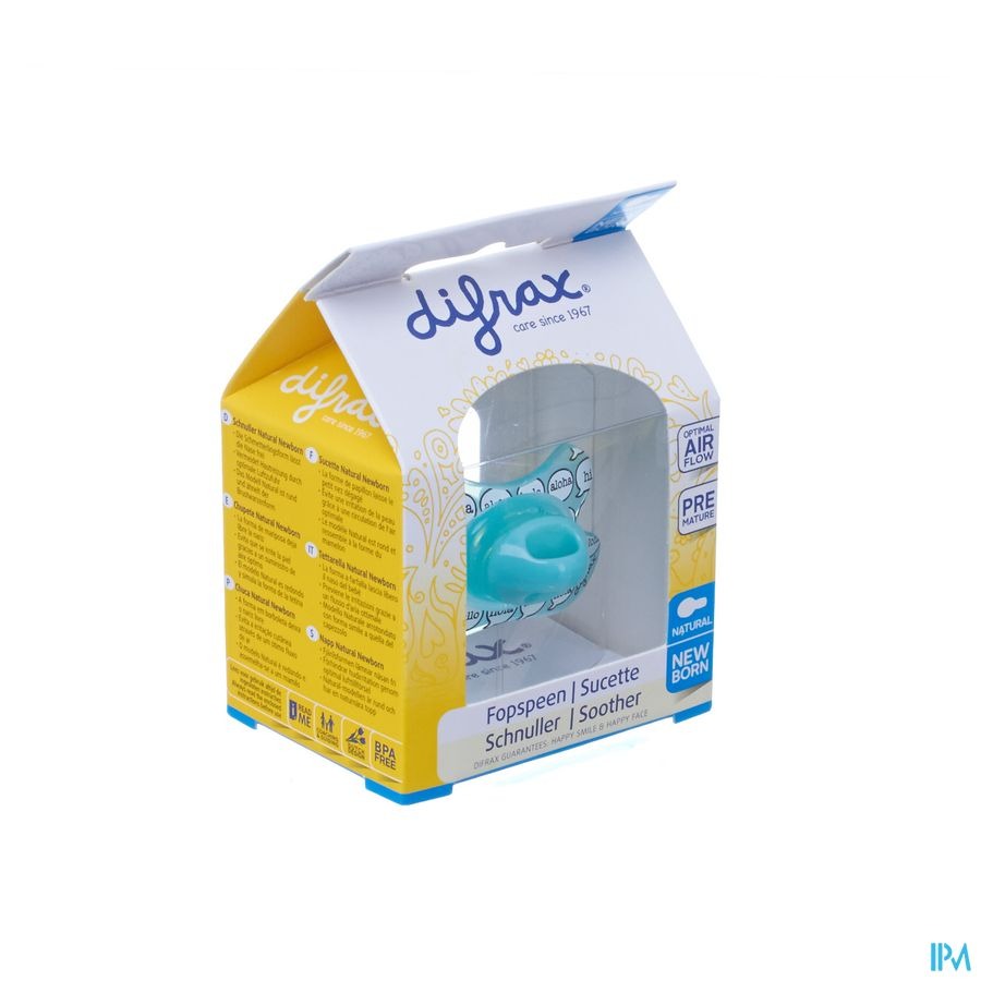 Difrax Fopspeen Natural Newborn Boy