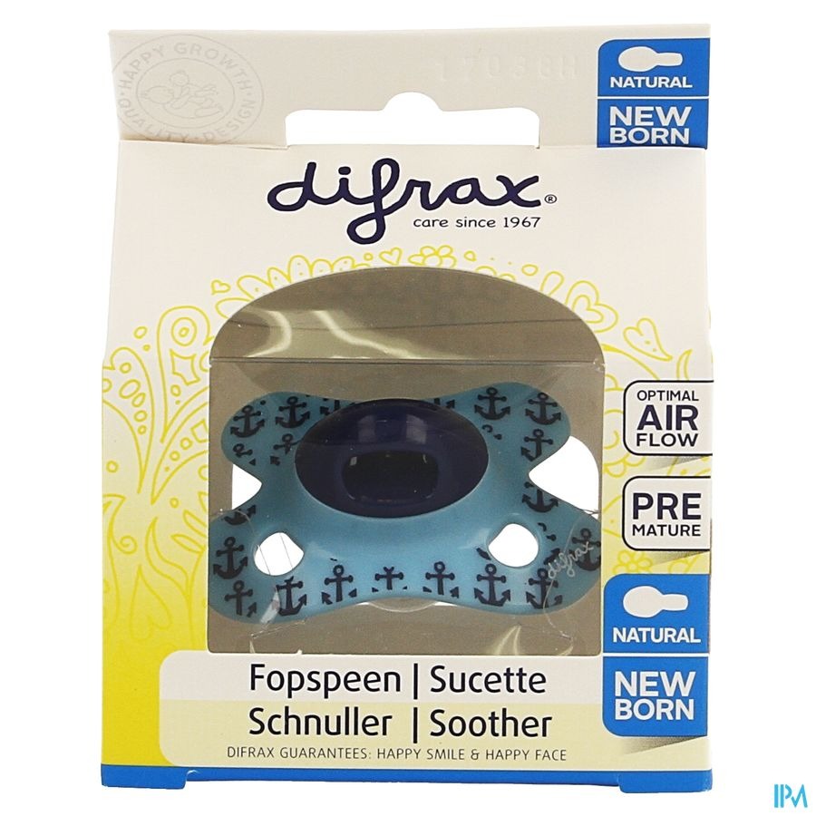 Difrax Fopspeen Natural Newborn Boy