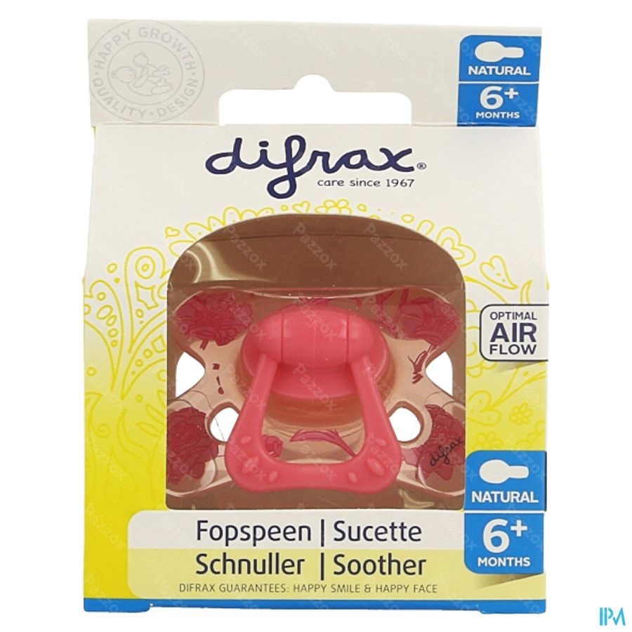Difrax Sucette Natural 6m+ Girl