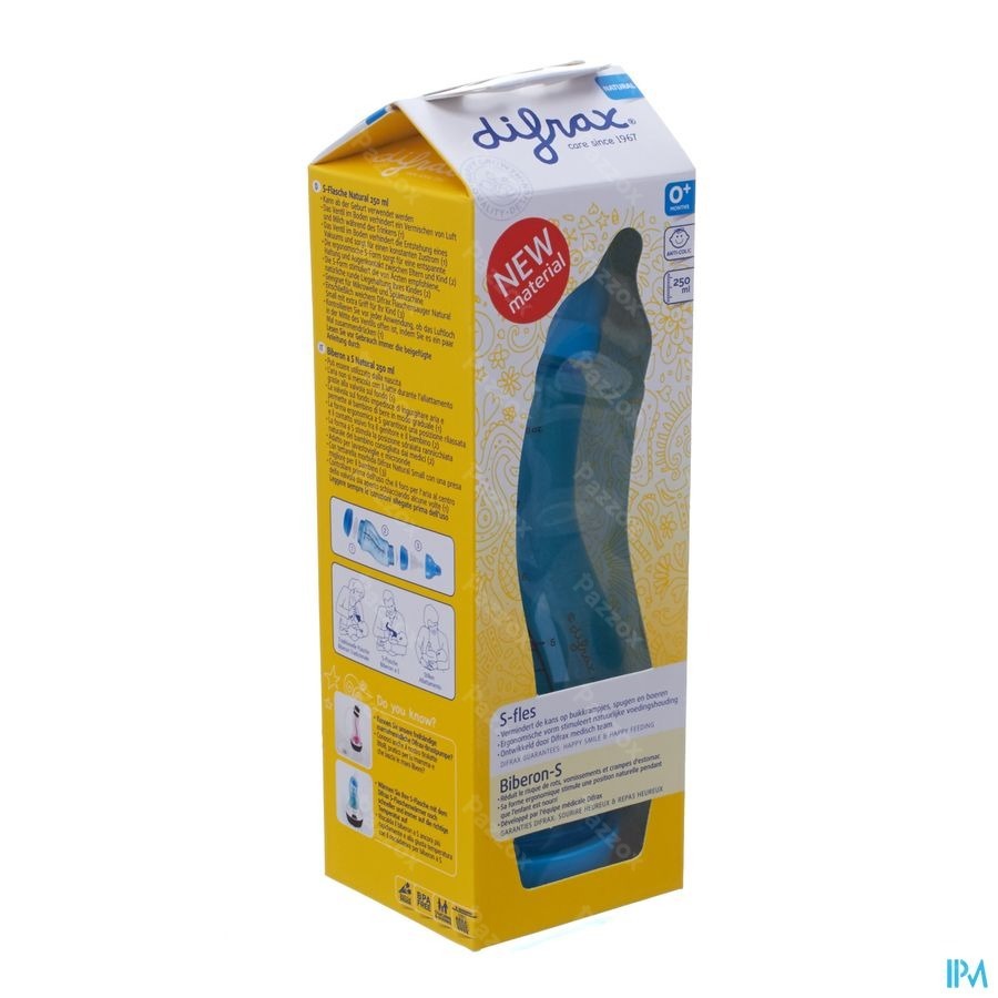 Difrax Biberon-s Natural Boy 250ml