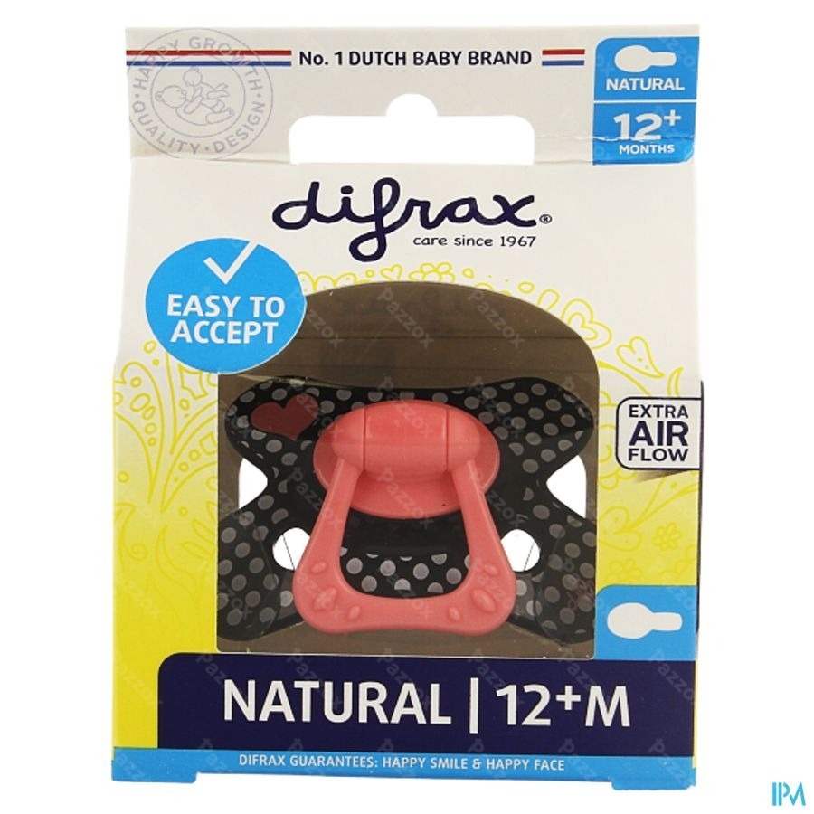 Difrax Fopspeen Natural 12m+
