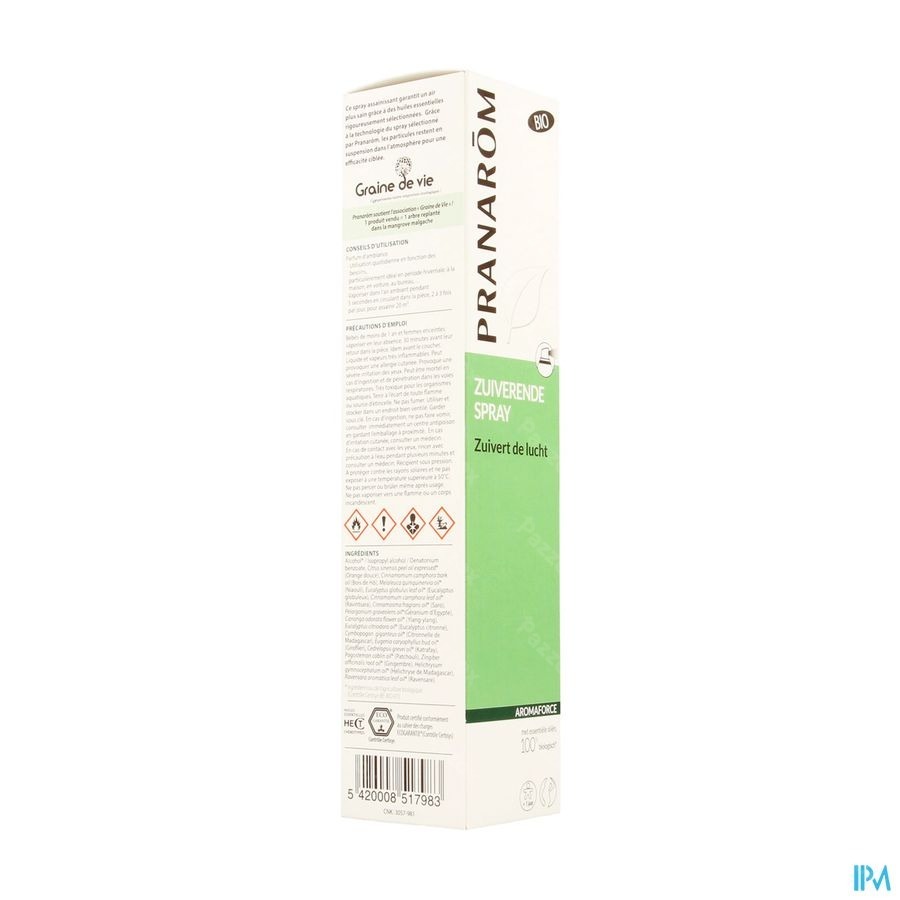 Pranarôm Omgevingsspray Aromaforce Bio 150ml