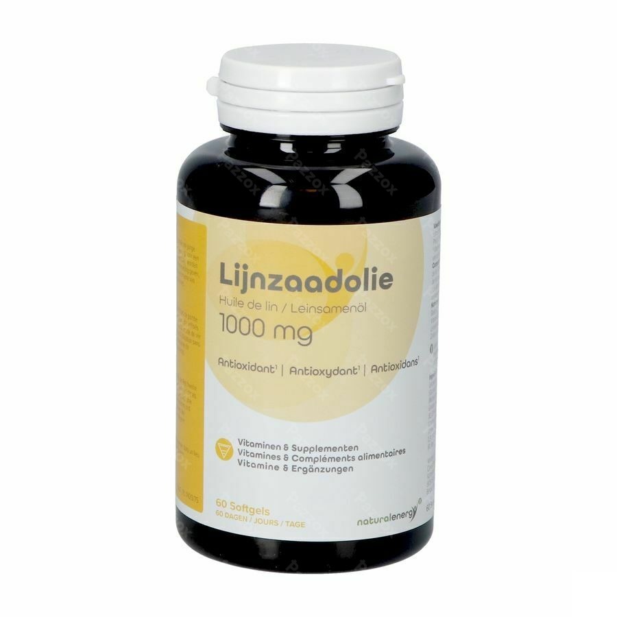 Natural Energy Huile De Lin Caps 60