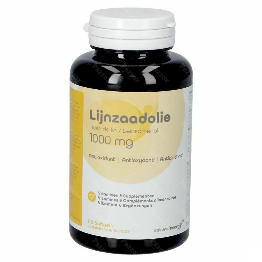 Natural Energy Huile De Lin Caps 60