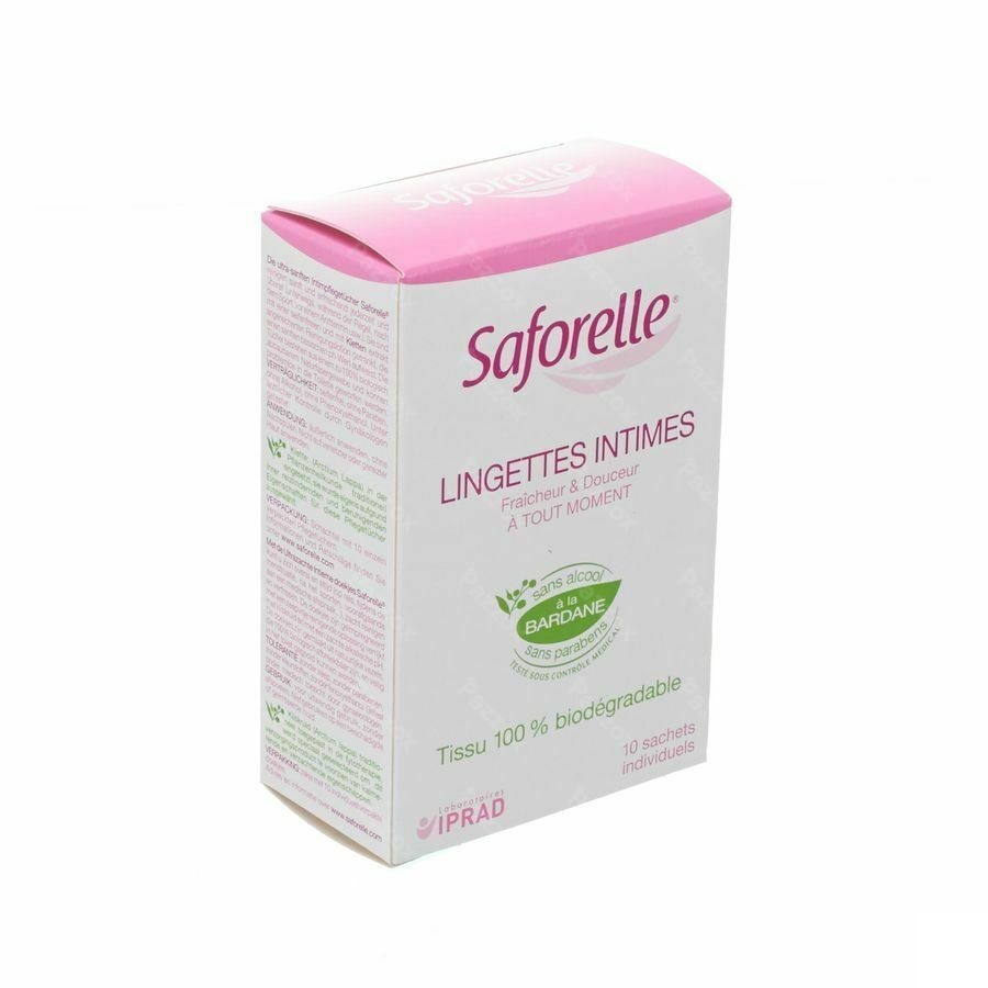 Saforelle Lingettes Intimes Sach Individuel 10
