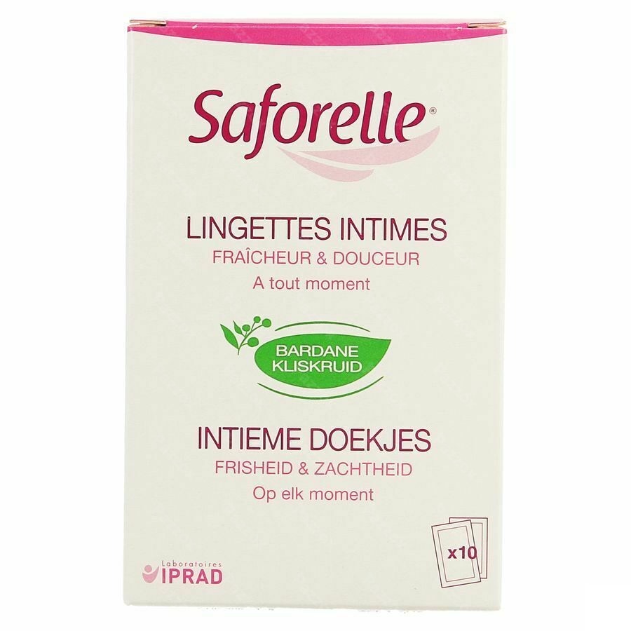 Saforelle Lingettes Intimes Sach Individuel 10