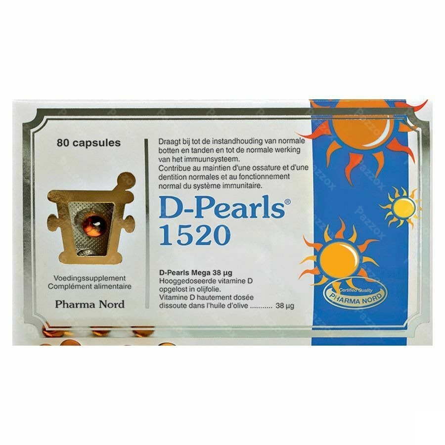 D-Pearls 1520 UI 80 Gélules