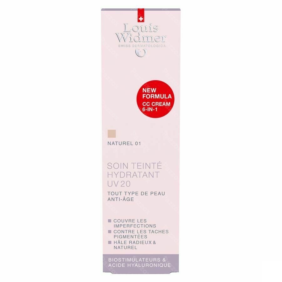 Louis Widmer Getinte Dagcrème UV20 Naturel 01 Geparfumeerd 30ml