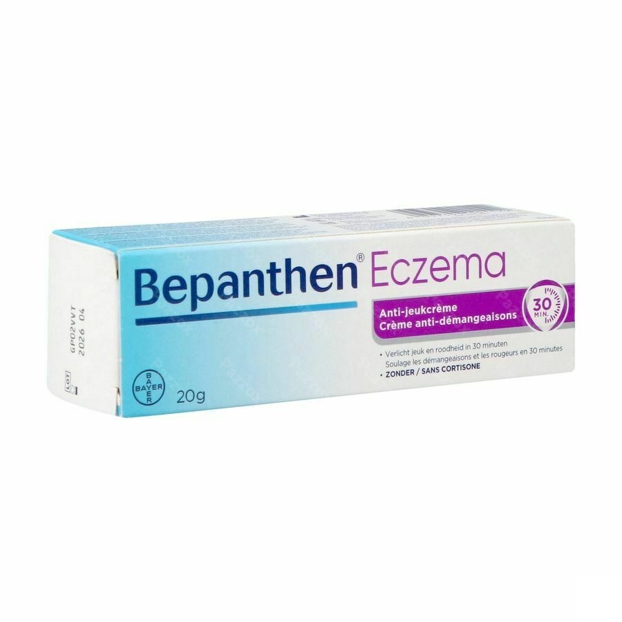 Bepanthen Eczema, Crème Anti-démangeaisons Sans Cortisone 20g