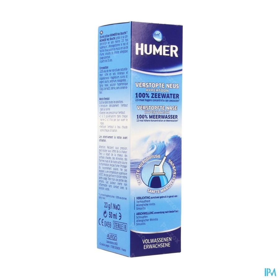 Humer Spray Hypertonisch Volw 50ml
