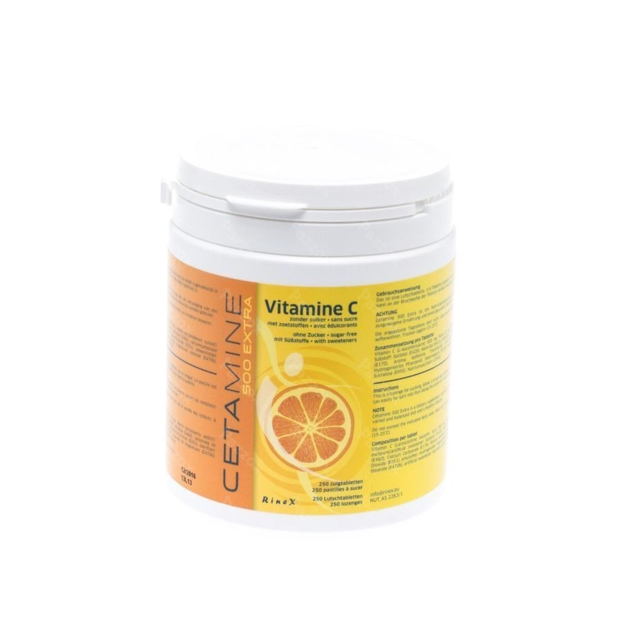 Cetamine 500 Extra Z/suiker Zuigtabletten 250