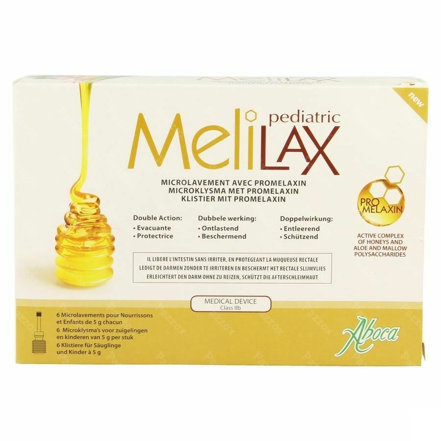 Melilax Pediatric Microklysma 6x5g Aboca