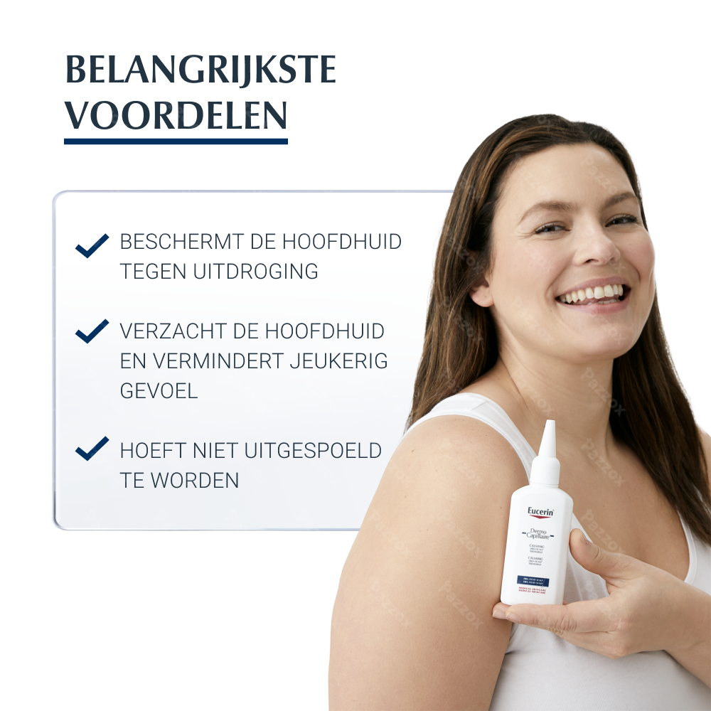 Eucerin DermoCapillaire Kalmerende Behandelende Verzorging Droge Jeukende Hoofdhuid 100ml