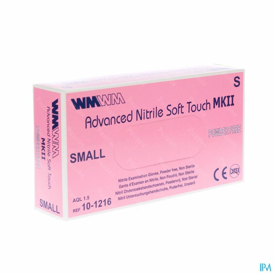 Advanced Nitril Gant Exam. Soft Touch S/pdr S 150