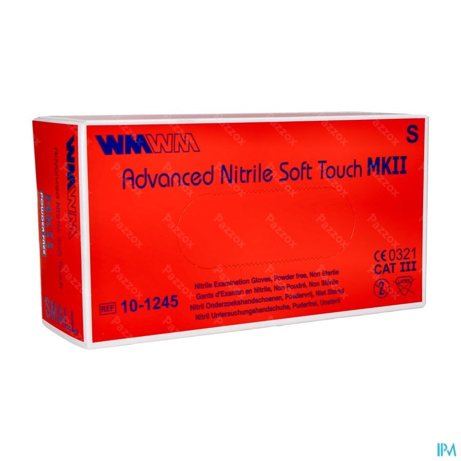 Advanced Nitril Gant Exam. Soft Touch S/pdr S 150