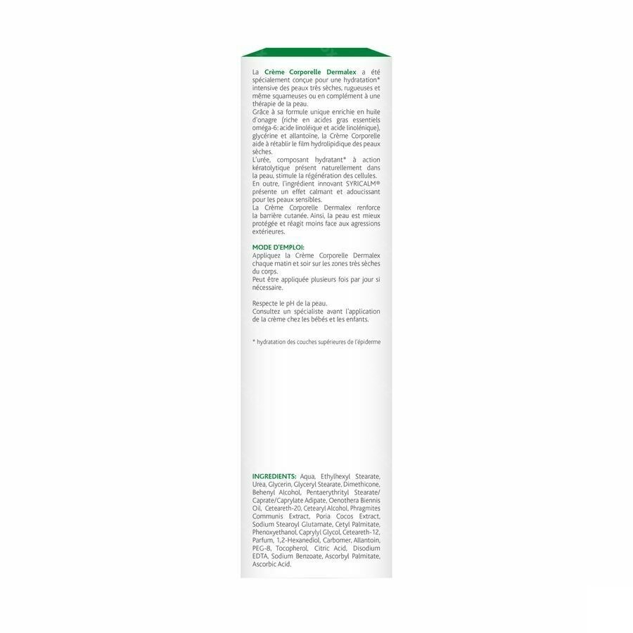 Dermalex Creme Corporelle 10% Ureum Nf 500ml