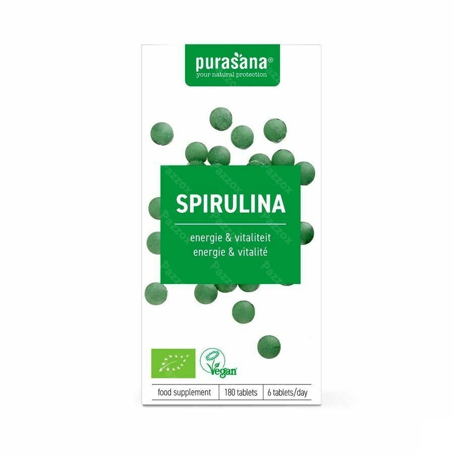 Purasana Vegan Spirulina Bio Tabl 180