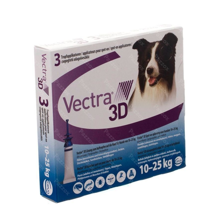 Vectra 3d Sol Spot-on Chien Pipet 3x3,6ml