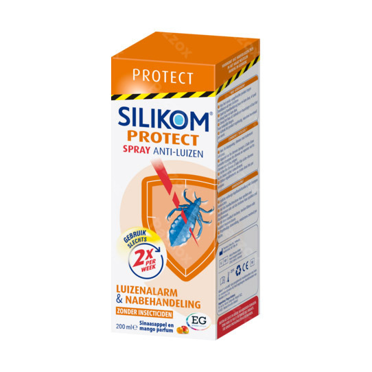 Silikom Protect Lotion Luizen Spray Zonder Insecticide 200ml