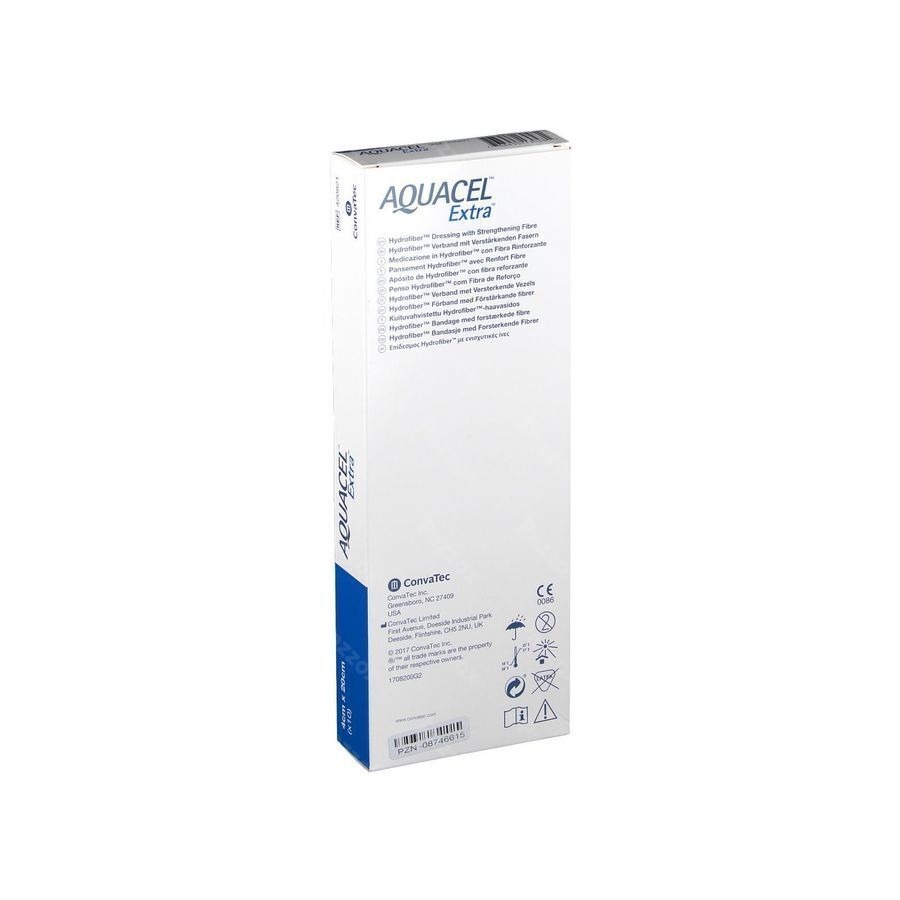 Aquacel Extra Pans Hydrofiber+renf.fibr. 4x20cm 10