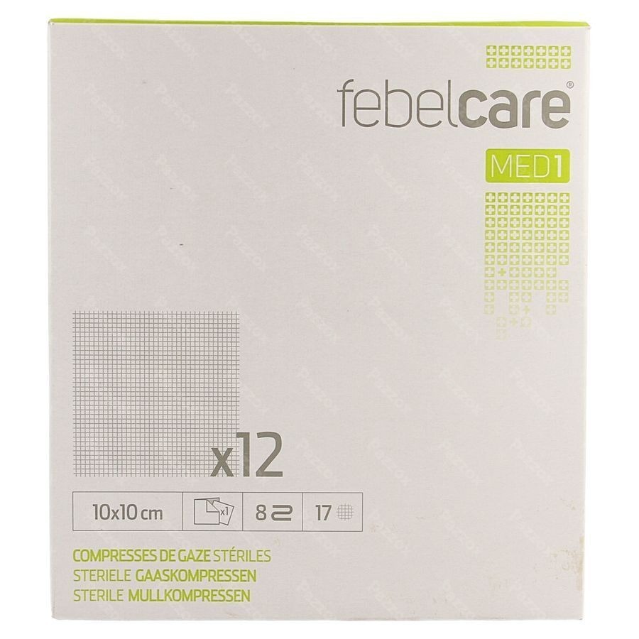 Febelcare Med1 Compresse Gaze Ster. 10x10,0cm 12x1