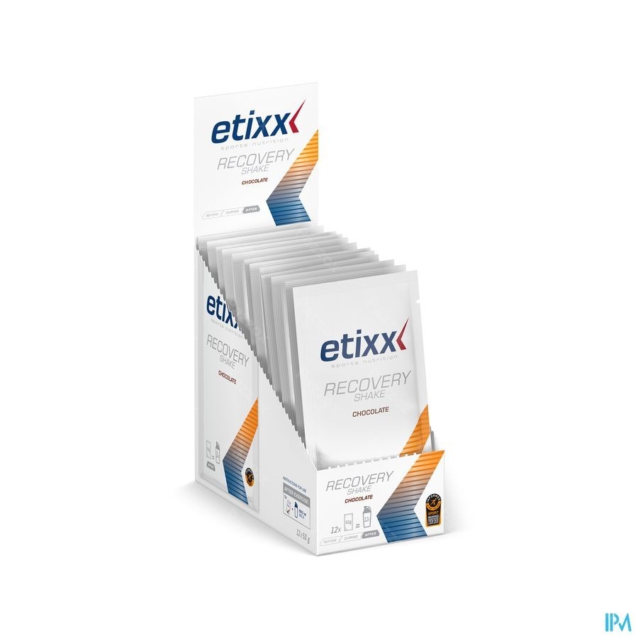 Etixx Recovery Shake Chocolate 12x50g