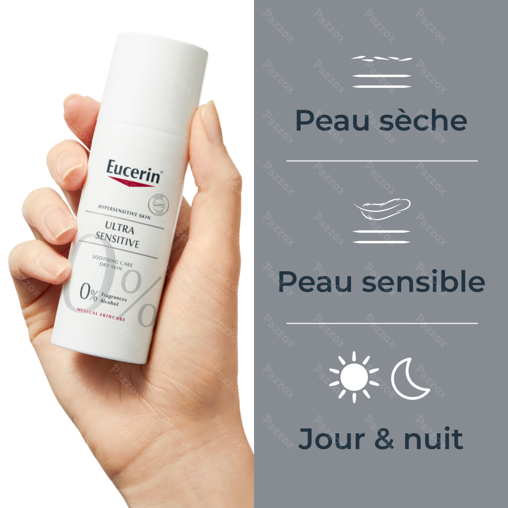 Eucerin UltraSensitive Soin Apaisant Peau Sèche Peau 50ml