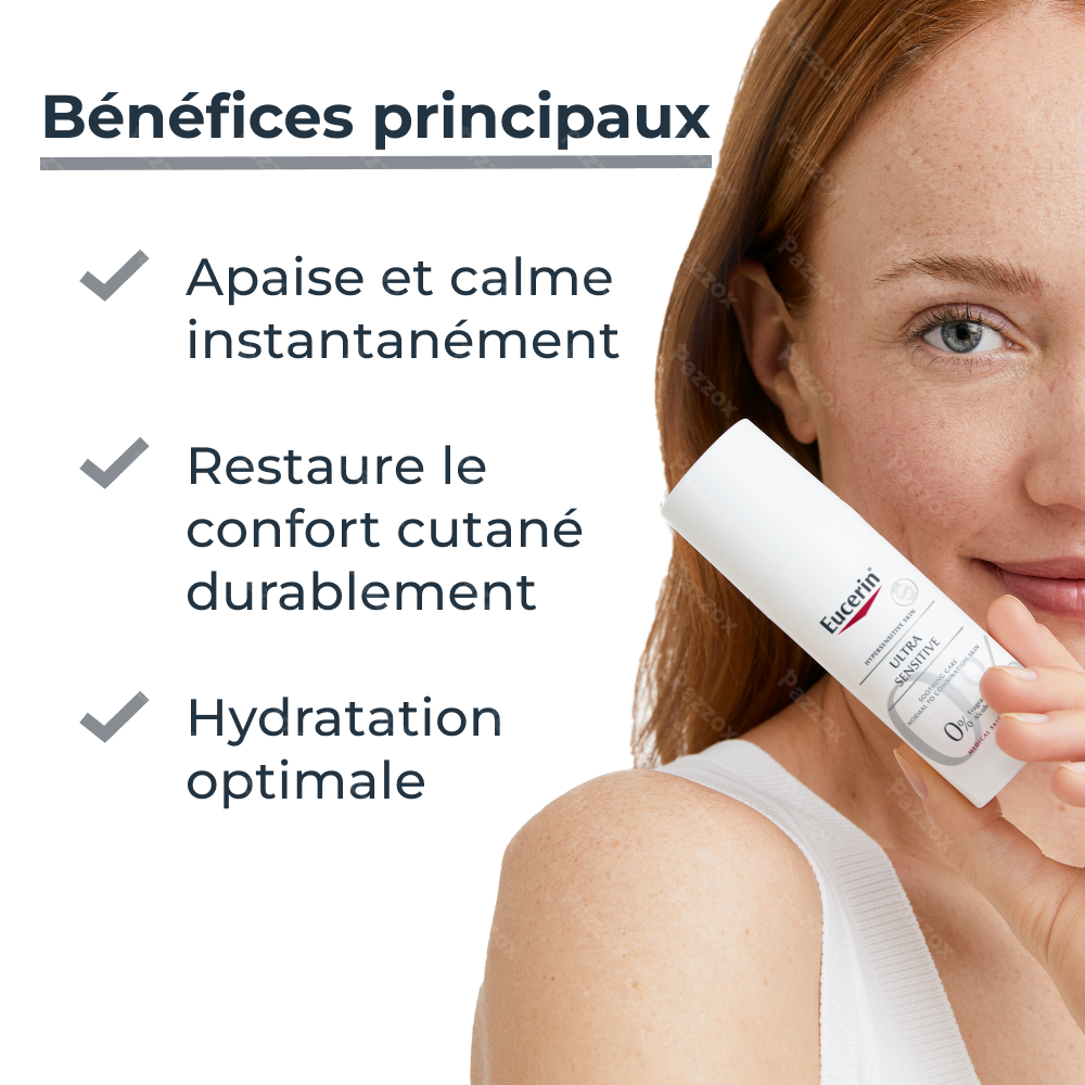 Eucerin UltraSensible Soin Apaissant Peau Normale à Mixte Peau 50ml