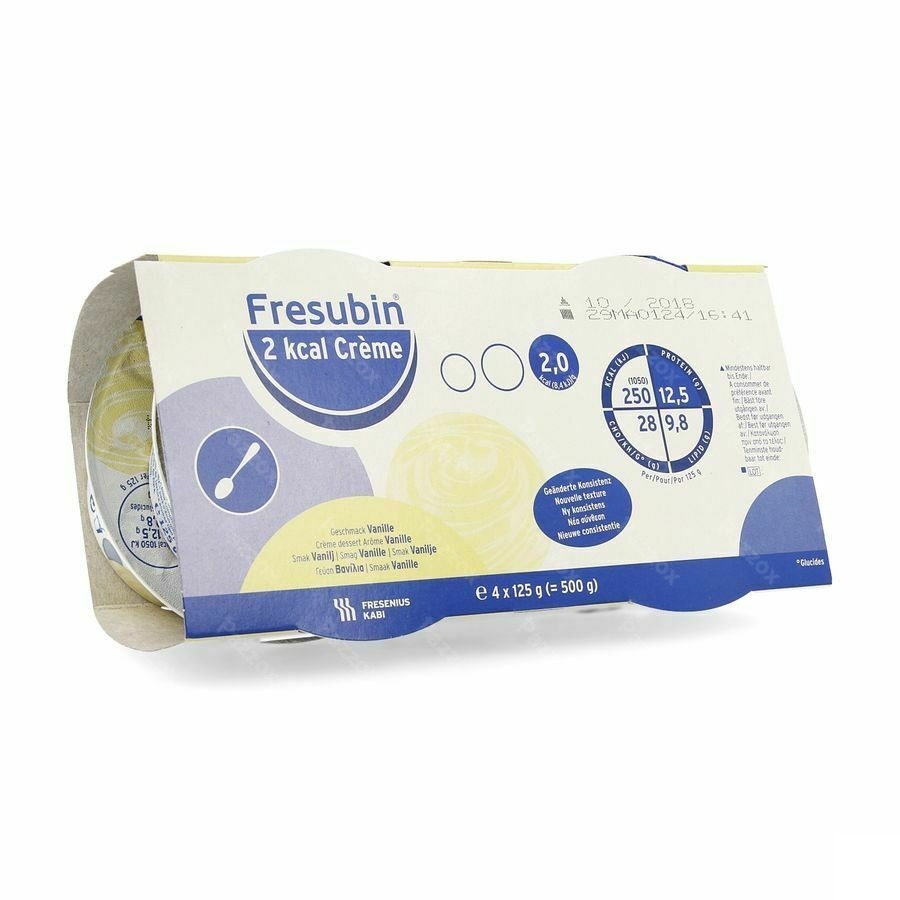 Fresubin 2 Kcal Creme Vanille Pot 4x125g