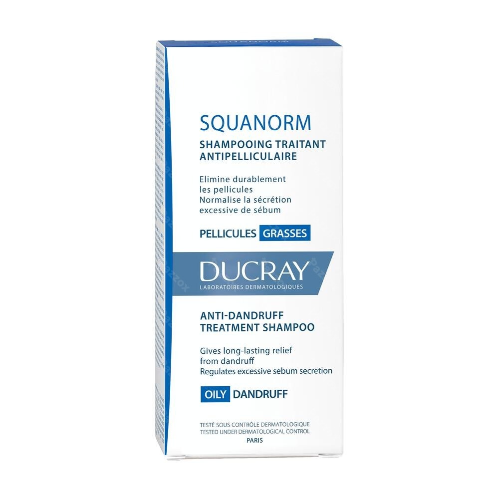 Ducray Squanorm Anti Roos Shampoo Vettige Schilfers 200ml
