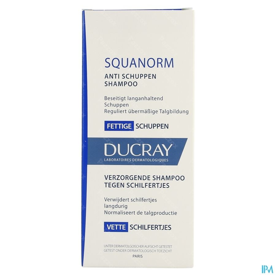 Ducray Squanorm Anti Roos Shampoo Vettige Schilfers 200ml