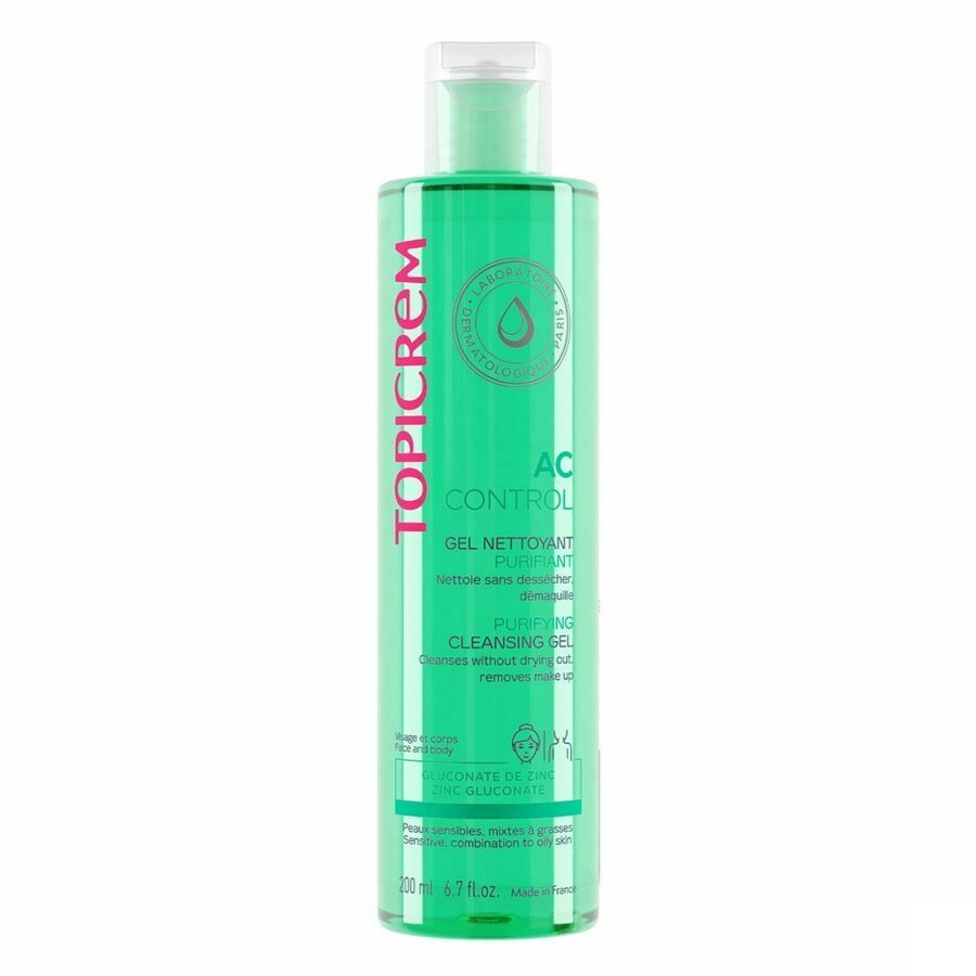 Topicrem Ac Gel Nettoyant Purifiant Tube 200ml
