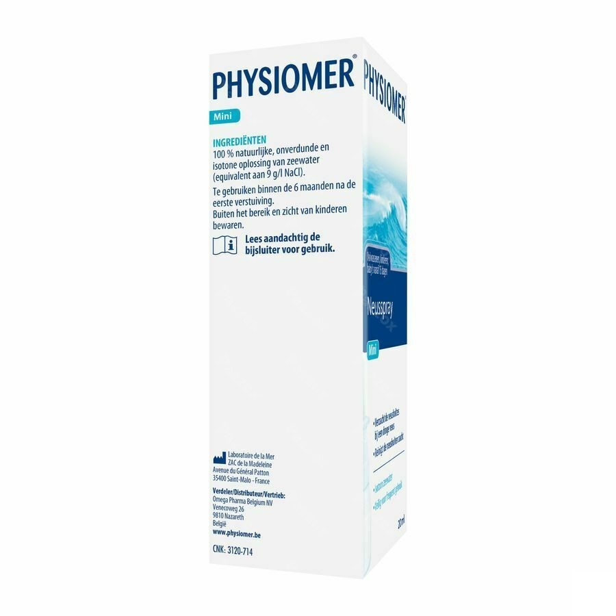 Physiomer Mini Spray 20ml New