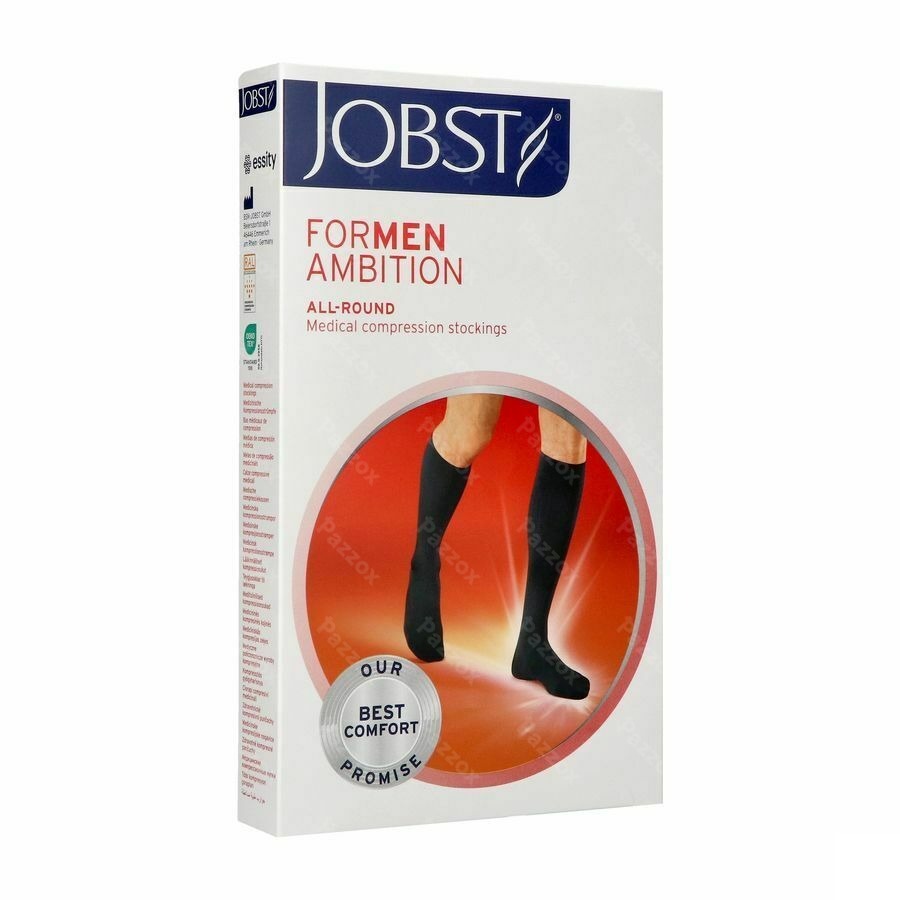 Jobst For Men Ambition Kl2 Ad Long Black Ii 1p