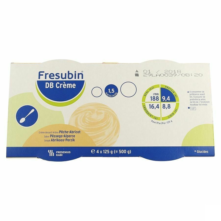 Fresubin Db Creme Abricot-peche Pot 4x125g