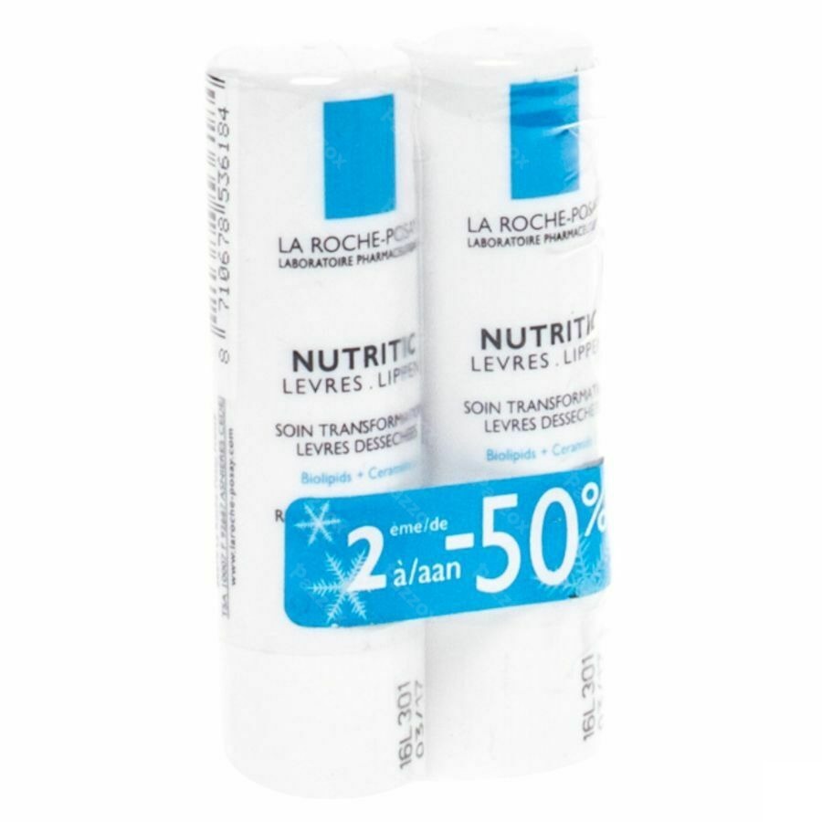 La Roche Posay Nutritic Stick Levres Duo 2x4,5ml 2e -50%