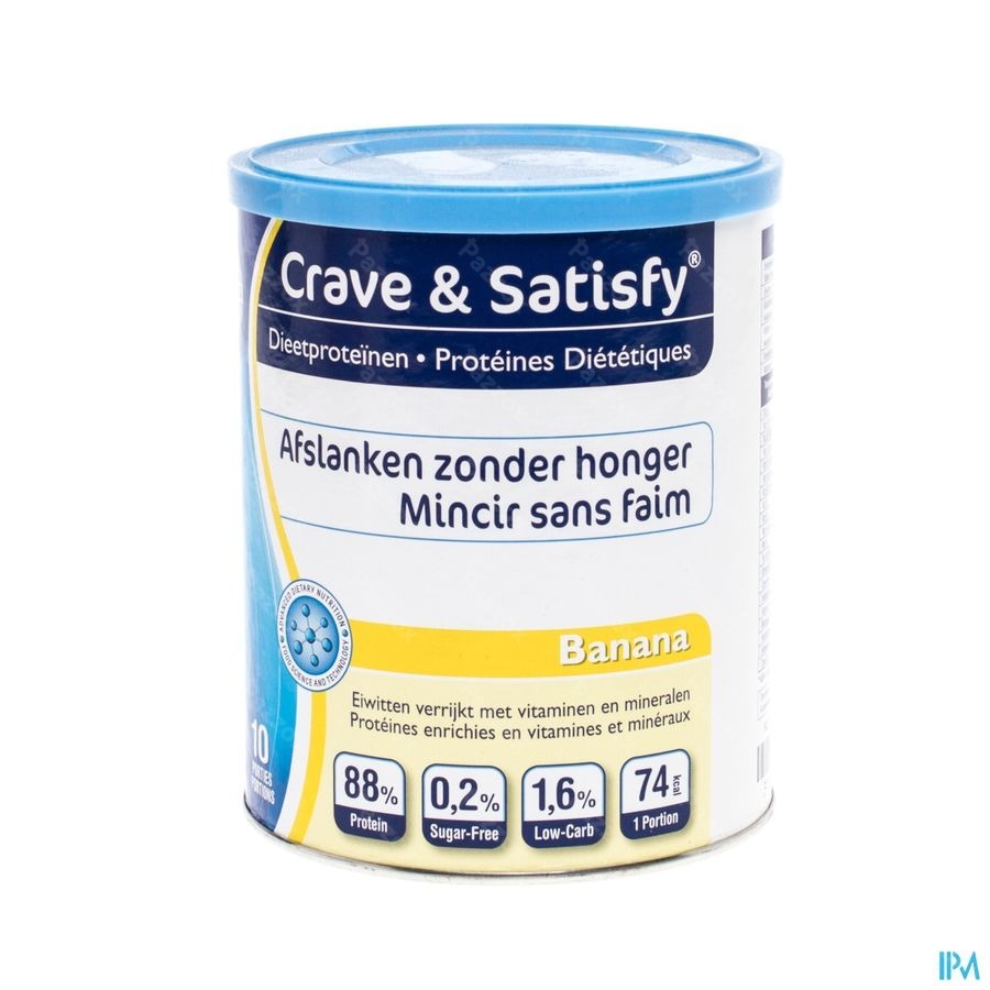 Crave & Satisfy Proteines Diet.banana Pdr Pot 200g
