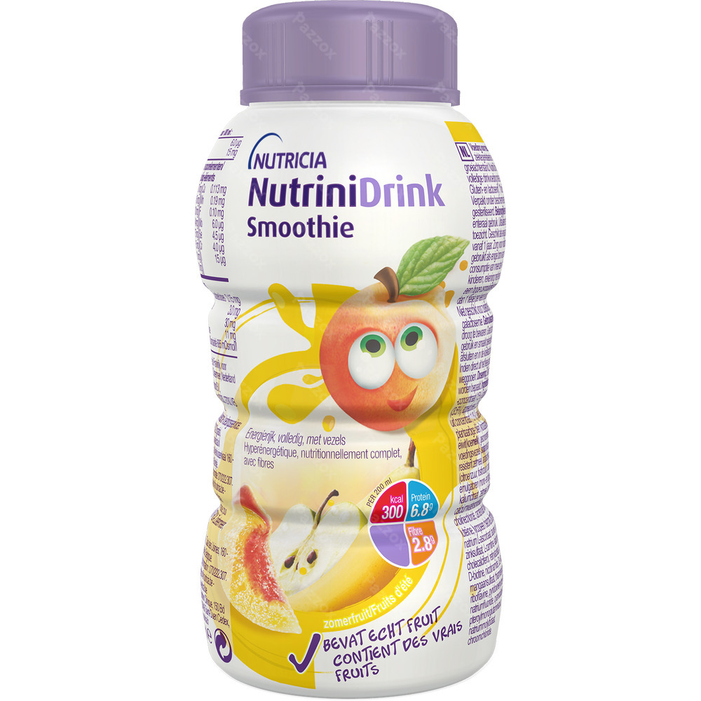 Nutrinidrink Smoothie Fruit D'été Bouteille 200ml