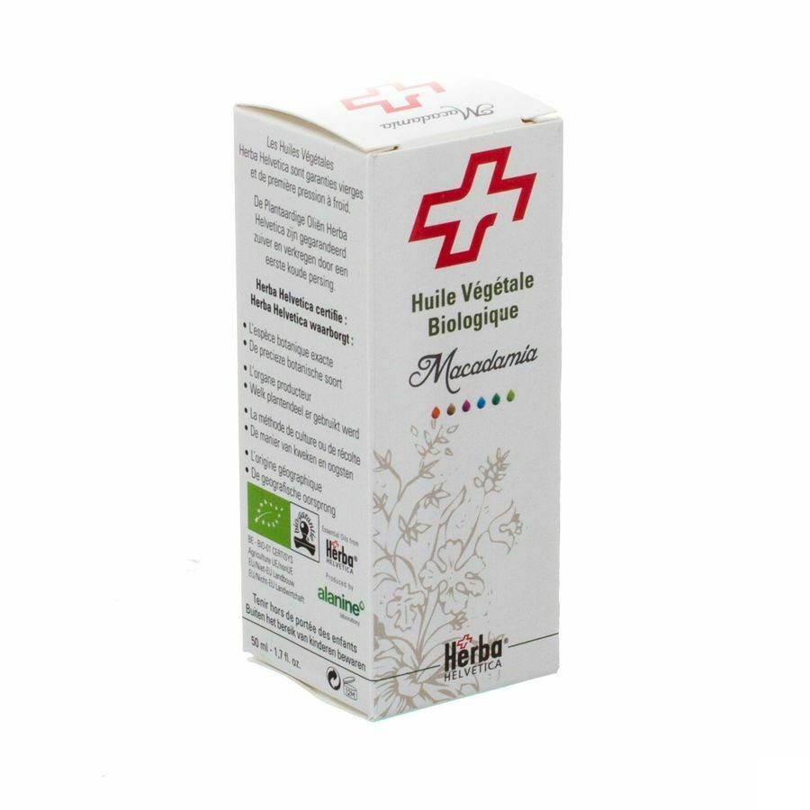 Macadamia Herba Helv. Bio Plantaard.olie 50ml