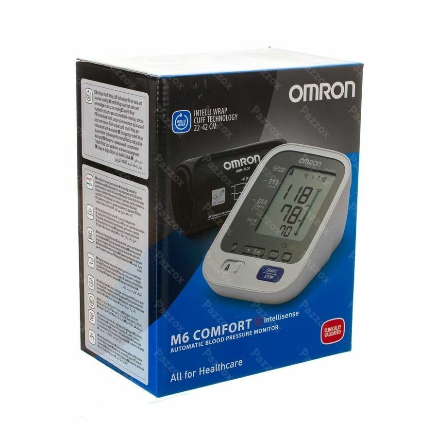 Omron M6 Comfort - tensiomètre pour prise de tension au bras (y compris  recupel) - Deforce Medical