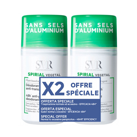 SVR Spirial Vegetal Deo Anti-transpirant Promo 2x50ml