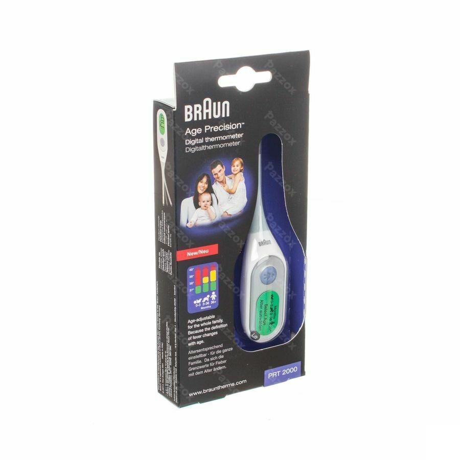 Braun Thermometer Prt2000 Digit + Instelling Lftd
